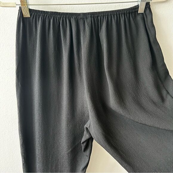Citron Silk Pull-on Pant in black - Picture 5 of 11